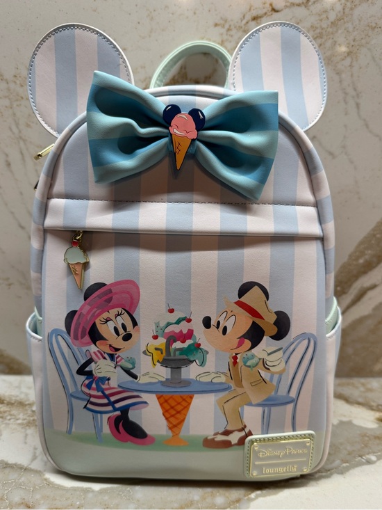 Loungefly Handbags - Loungefly Disney Parks Beach Club Resort Ice Cream Minnie & Mickey
Mini Backpack